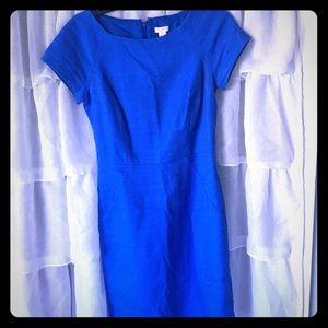 Blue J. Crew Fit and Flare Dress